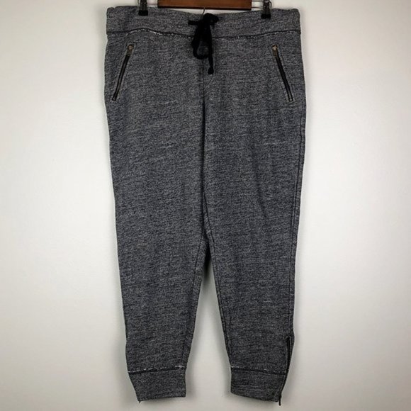 American Eagle Heather Gray Zip Pocket Jogger Pant - Picture 4 of 8